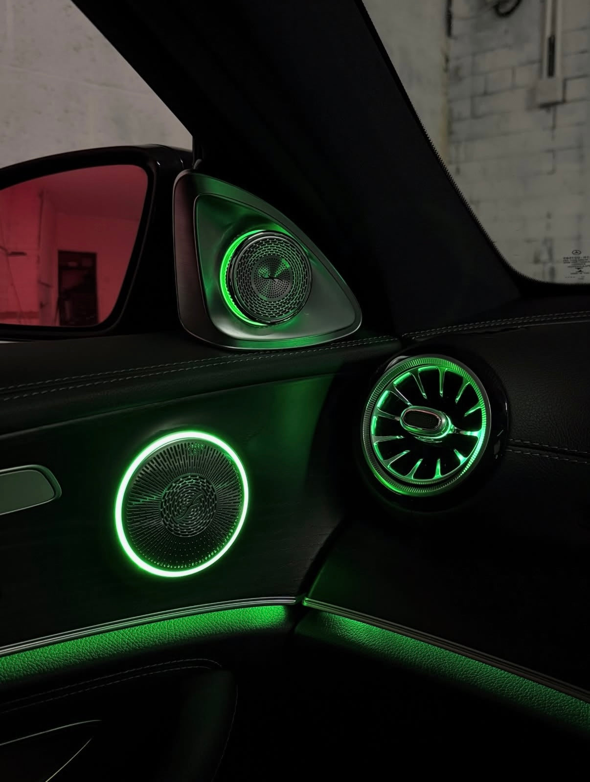 Mercedes E-Class W213 Illuminated Burmester Style Speaker Covers – Front & Rear | LADP