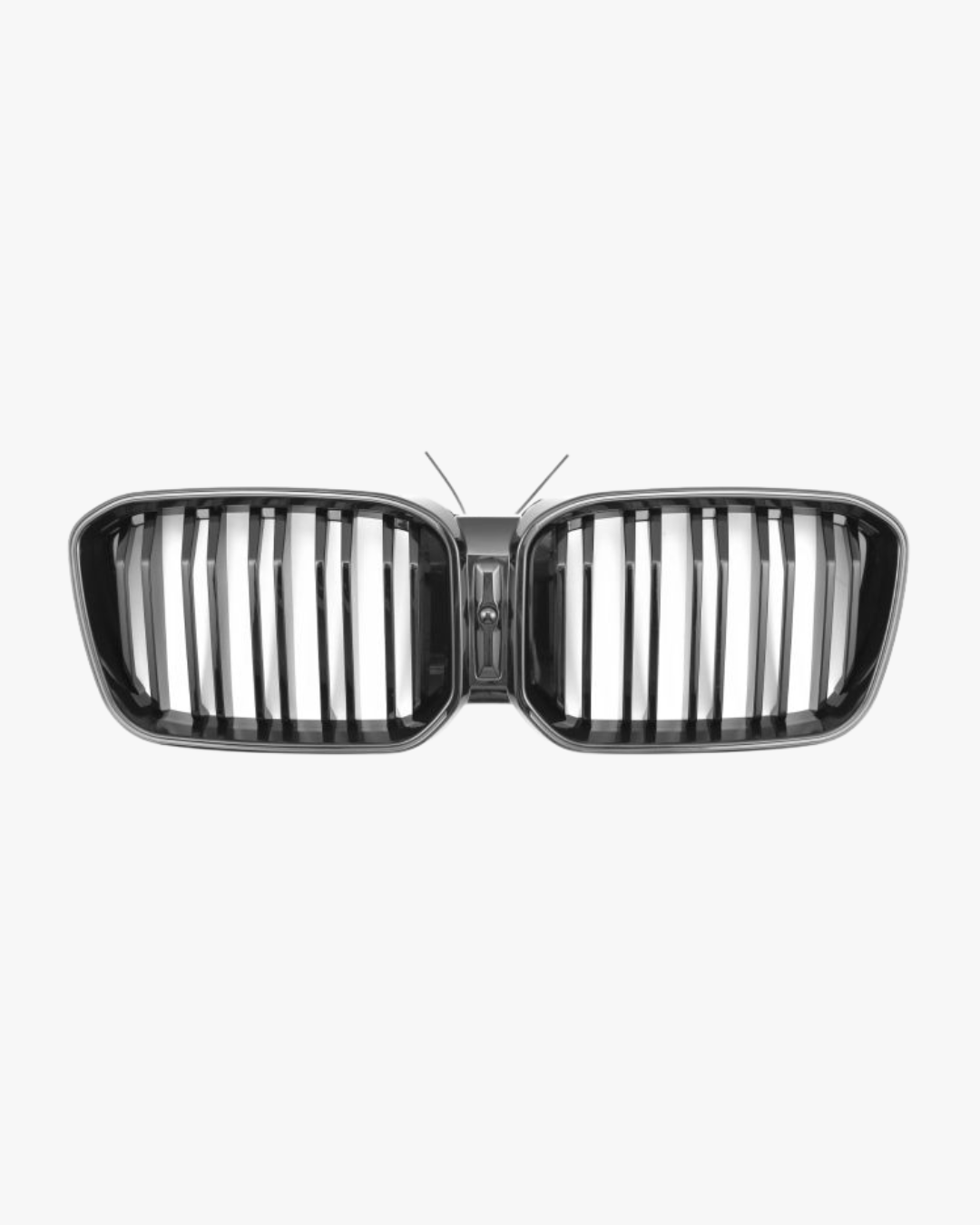 LADP LED Sport Kühlergrill Doppelsteg Hochglanz Schwarz für BMW X3 G01 X4 G02 LCI ab 08/2021