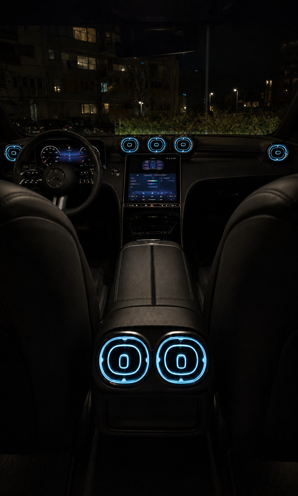 W206 & GLC X254 64-Color LED Front & Rear Air Vent Ambient Lighting | LADP