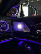 Mercedes S-Class W222 Illuminated Midrange Speaker Covers 2014–2020 – 7-Color or 64-Color | LADP