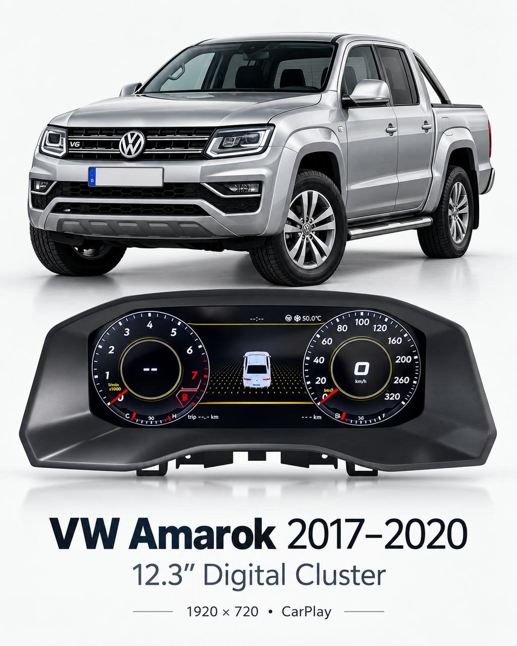 Volkswagen Amarok 12.3-Inch Digital Instrument Cluster 2017–2020 | LADP