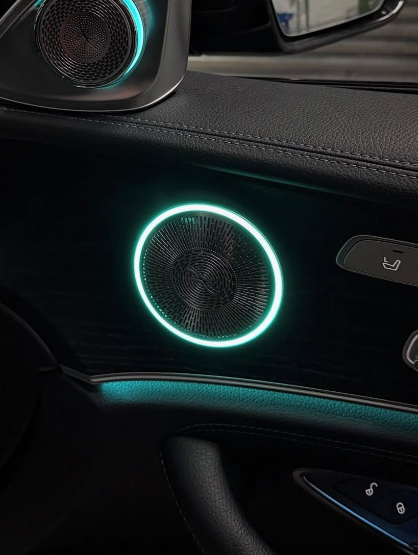 Mercedes E-Class W213 Illuminated Burmester Style Speaker Covers – Front & Rear | LADP