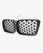 LADP LED Sport Kühlergrill Chrom Schwarz für BMW X3 G01 X4 G02 LCI ab 08/2021