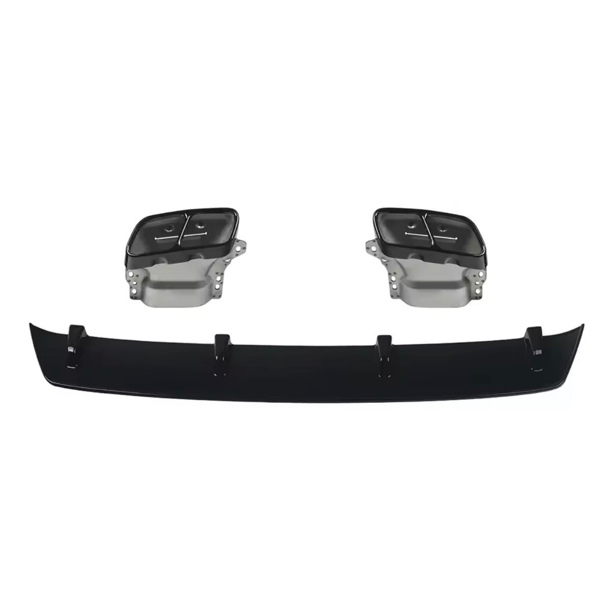 AMG Diffusor für Mercedes A-Klasse W176 (2012–2018) – A45 Style Heckdiffusor mit Endrohren