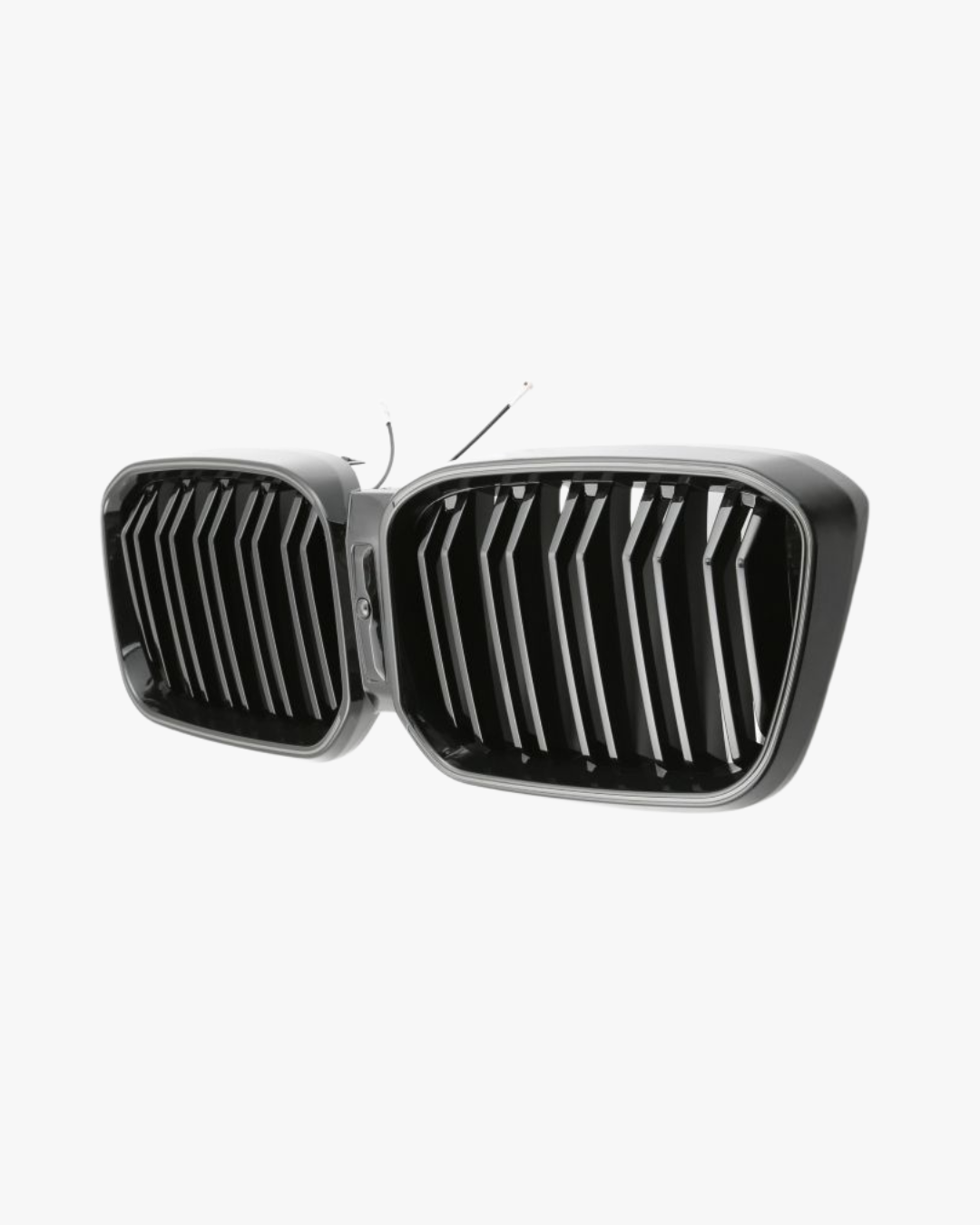 LADP LED Sport Kühlergrill Doppelsteg Hochglanz Schwarz für BMW X3 G01 X4 G02 LCI ab 08/2021