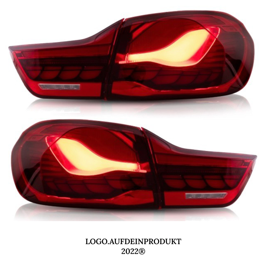 Rückleuchten SET OLED Rot Klarglas dynamisch passt für BMW 4er F32 F33 F36 F82 F83