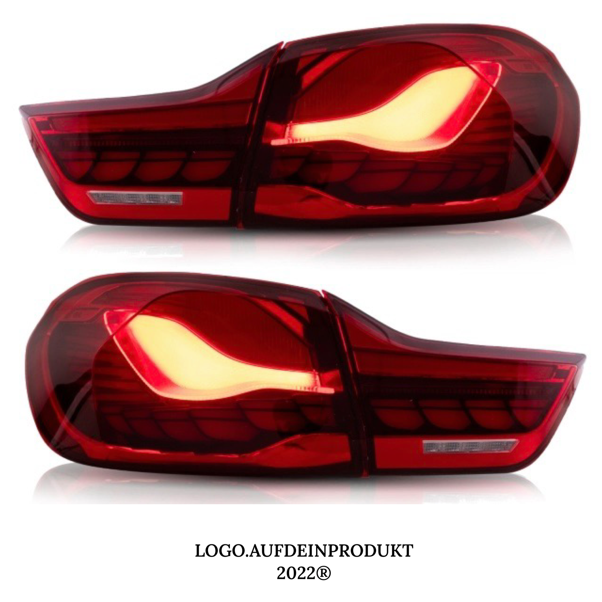 Rückleuchten SET OLED Rot Klarglas dynamisch passt für BMW 4er F32 F33 F36 F82 F83