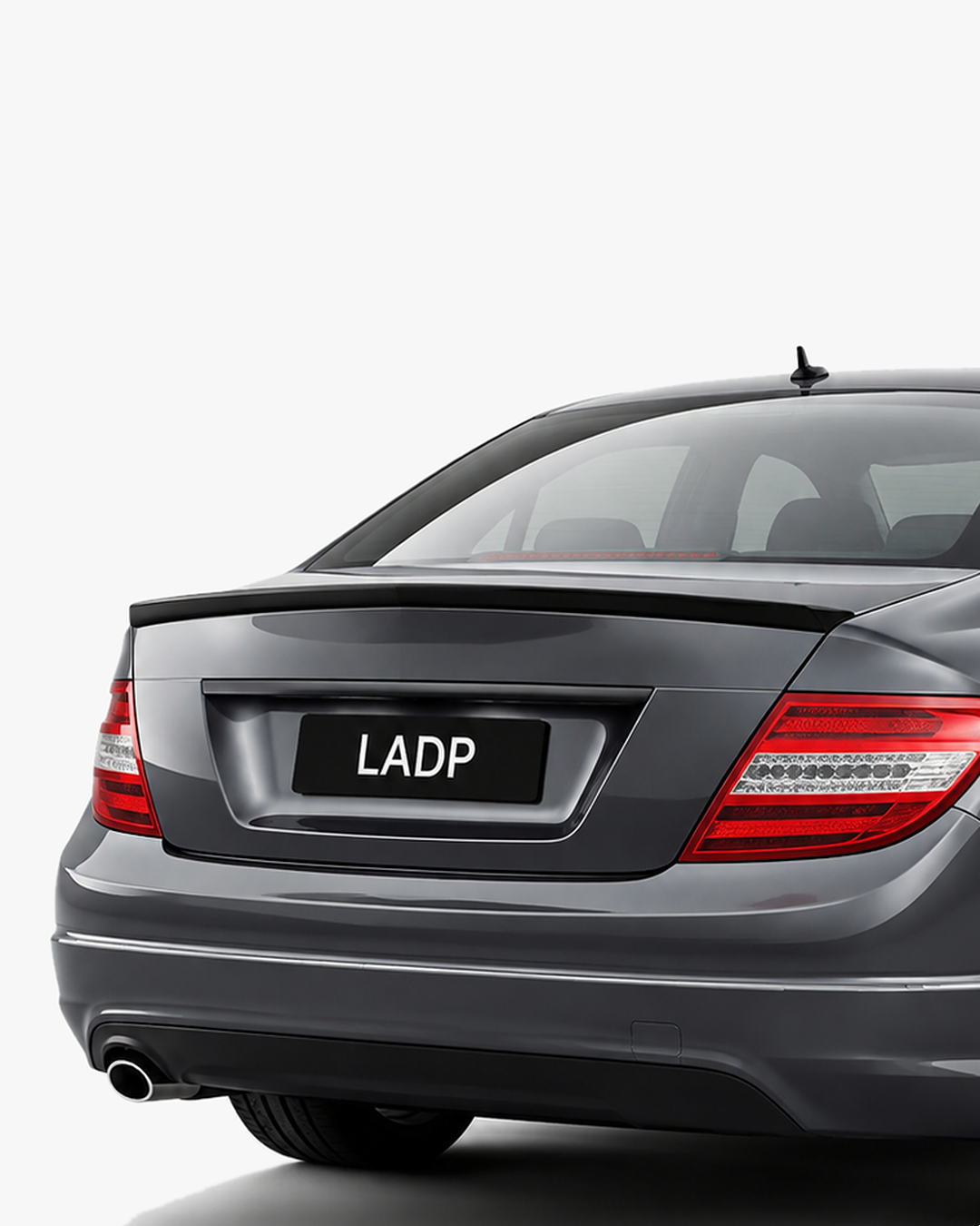 Mercedes C-Class W204 Gloss Black Trunk Spoiler Lip 2007–2014 | LADP