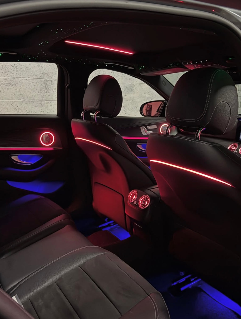 Mercedes E-Class W213 Illuminated Burmester Style Speaker Covers – Front & Rear | LADP