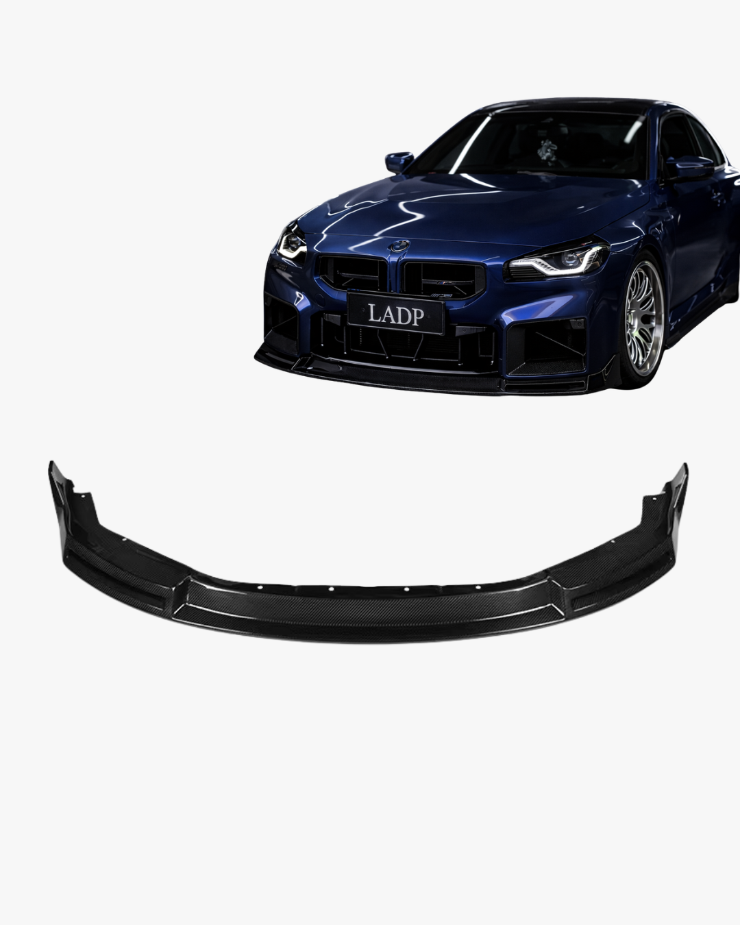 LADP Carbon V-Style Frontlippe für BMW G87 M2 – Dry Carbon Performance Aerodynamics