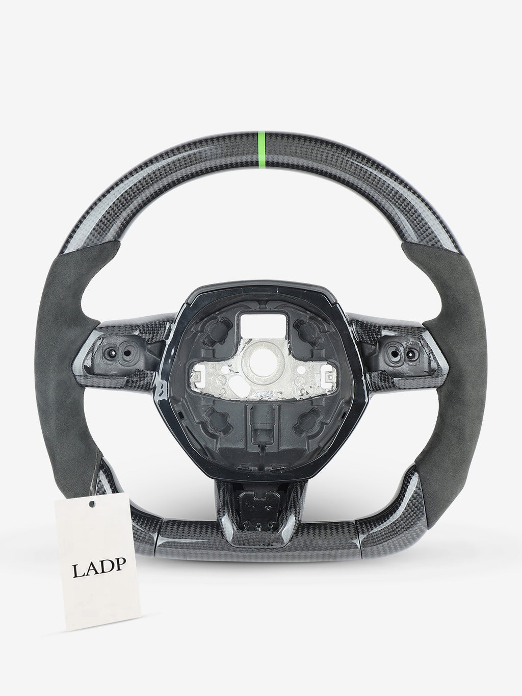 Lamborghini Huracán Carbon Steering Wheel Shell | Gloss Carbon with Alcantara Grips | LADP