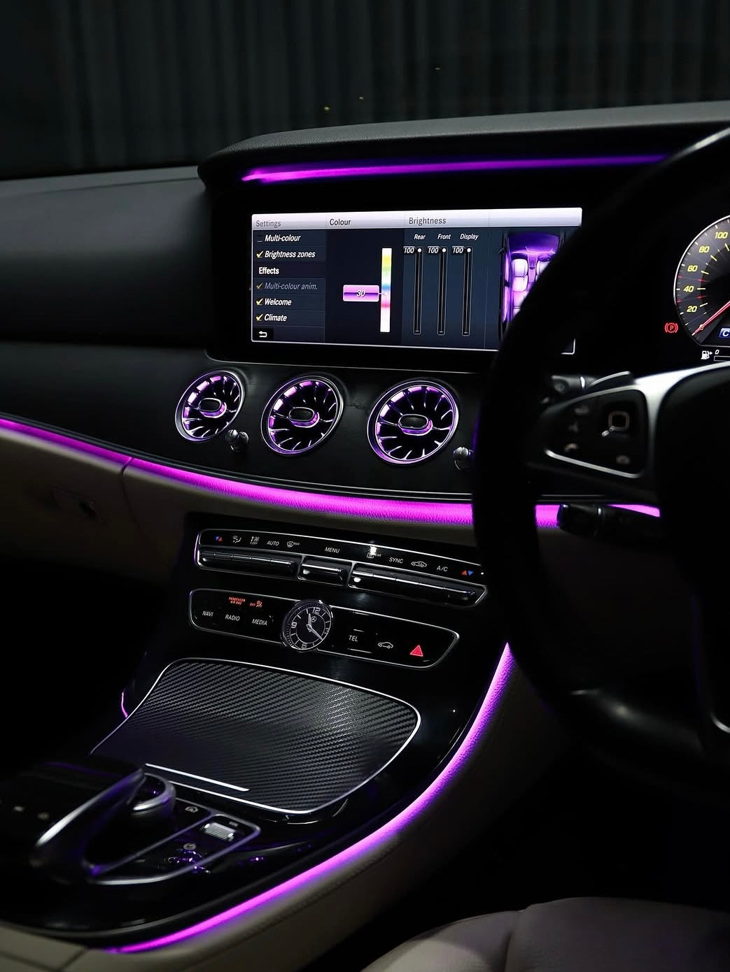 Mercedes E-Class W213 Sedan, C238 Coupé & A238 Cabriolet Illuminated Air Vents | LADP