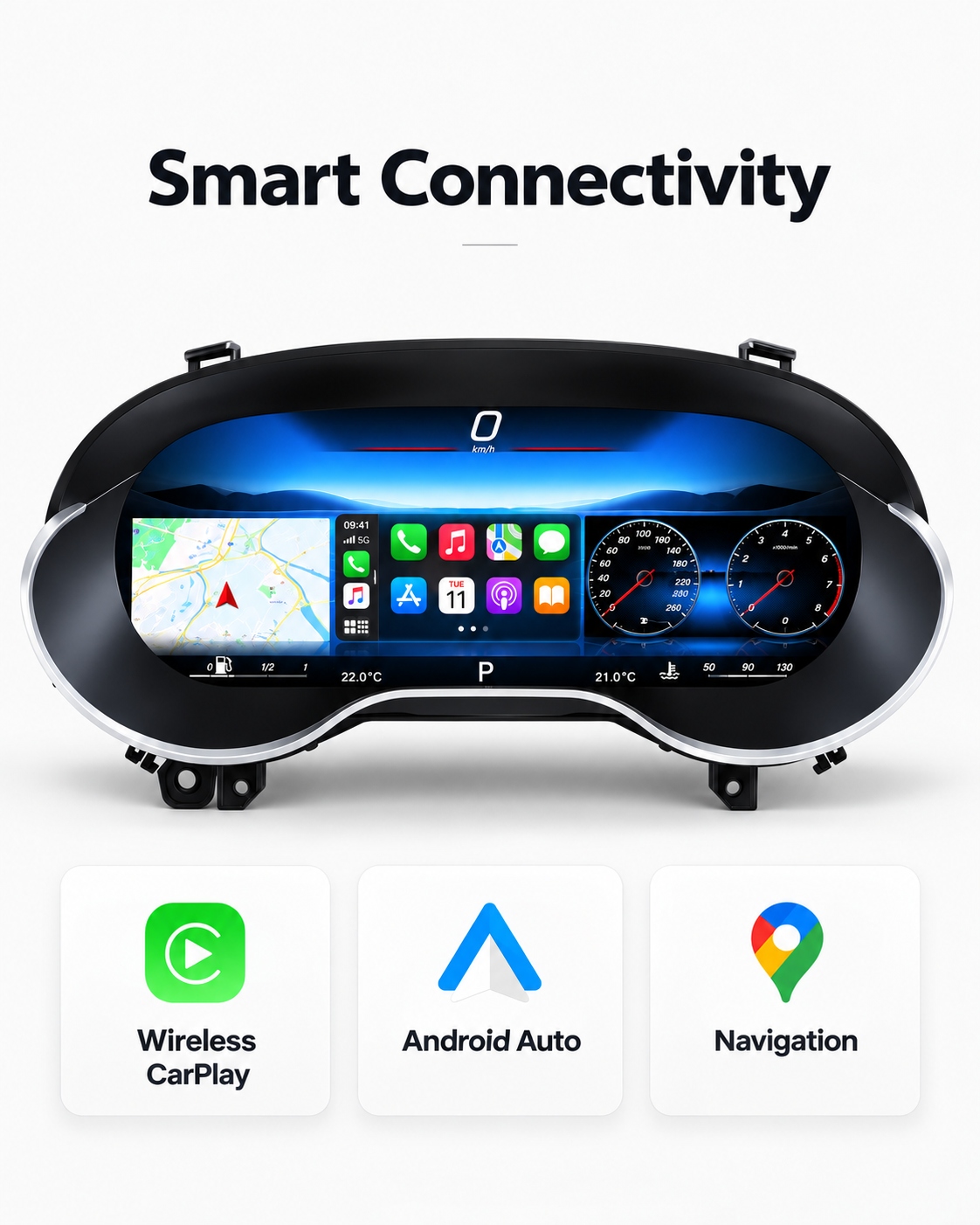 Mercedes-Benz A-Class W176, CLA & GLA 12.3-Inch Digital Instrument Cluster 2014–2019 | LADP