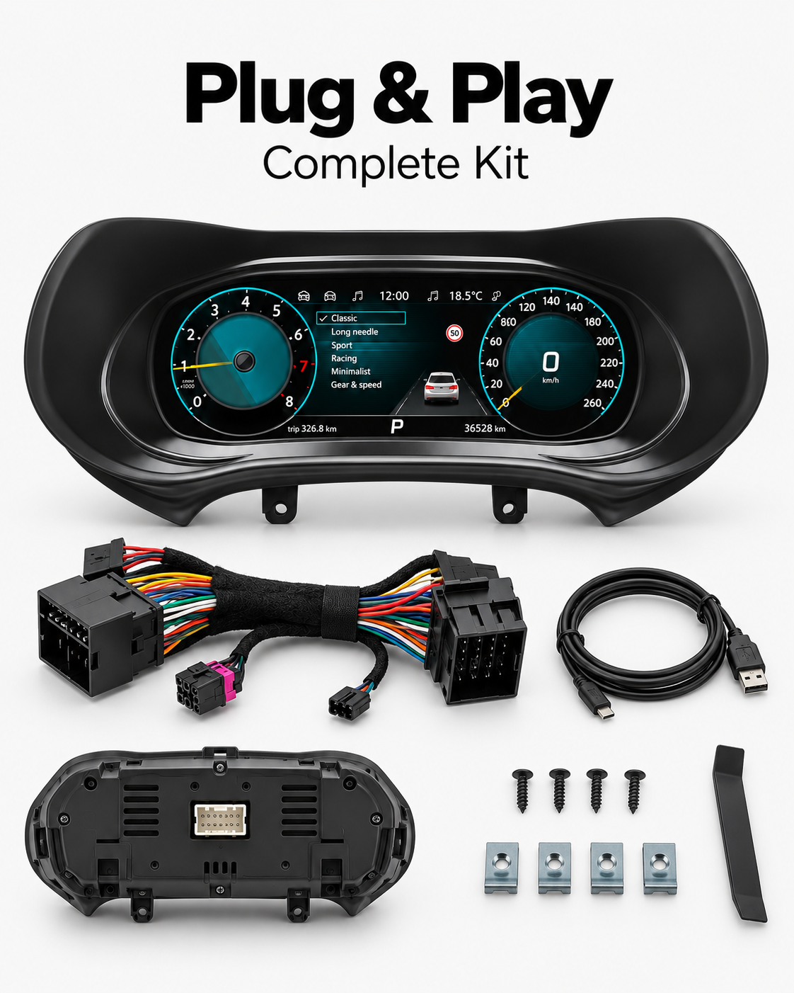 SEAT Ibiza 12.3-Inch Digital Instrument Cluster 2009–2014 | LADP