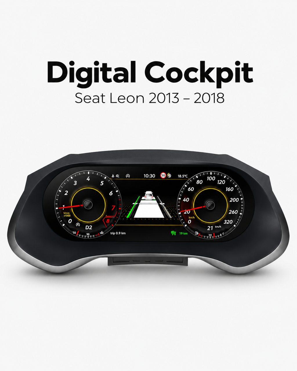 SEAT Leon 12.3-Inch Digital Instrument Cluster 2013–2018 | LADP