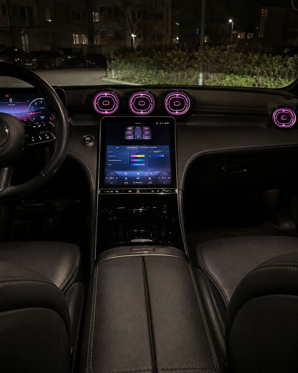 W206 & GLC X254 64-Color LED Front & Rear Air Vent Ambient Lighting | LADP