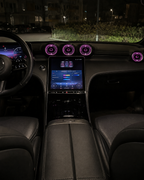 W206 & GLC X254 64-Color LED Front & Rear Air Vent Ambient Lighting | LADP