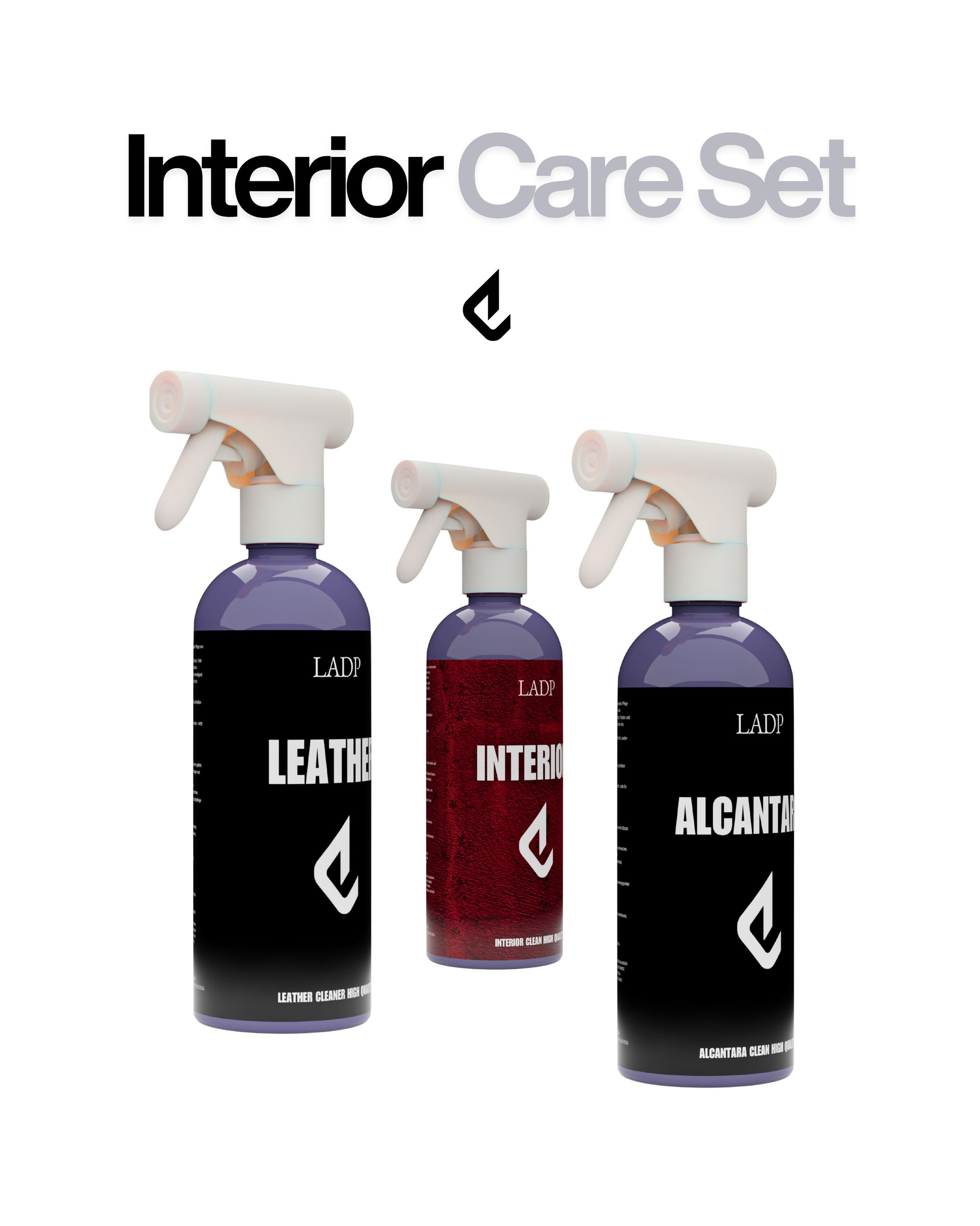 LADP Interior Care Set – Leather Cleaner, Alcantara Cleaner & Interior Clean