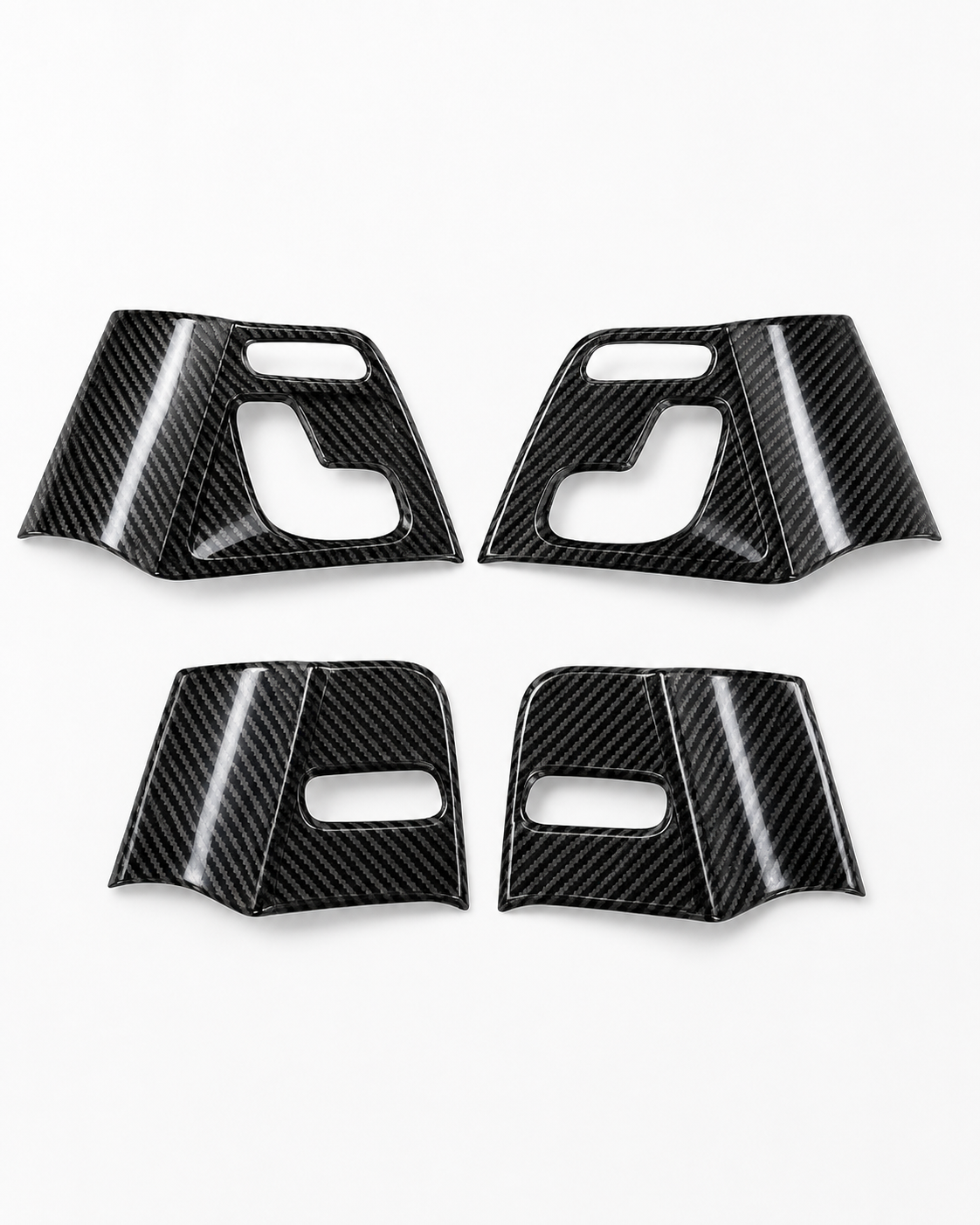 Mercedes G-Class W464 & W465 Carbon Fiber Seat Control Panel Covers – 4-Piece Set | LADP