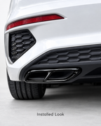 Audi A3 8Y S Line Gloss Black Quad-Outlet Exhaust Frame Covers 2021–2023 | LADP