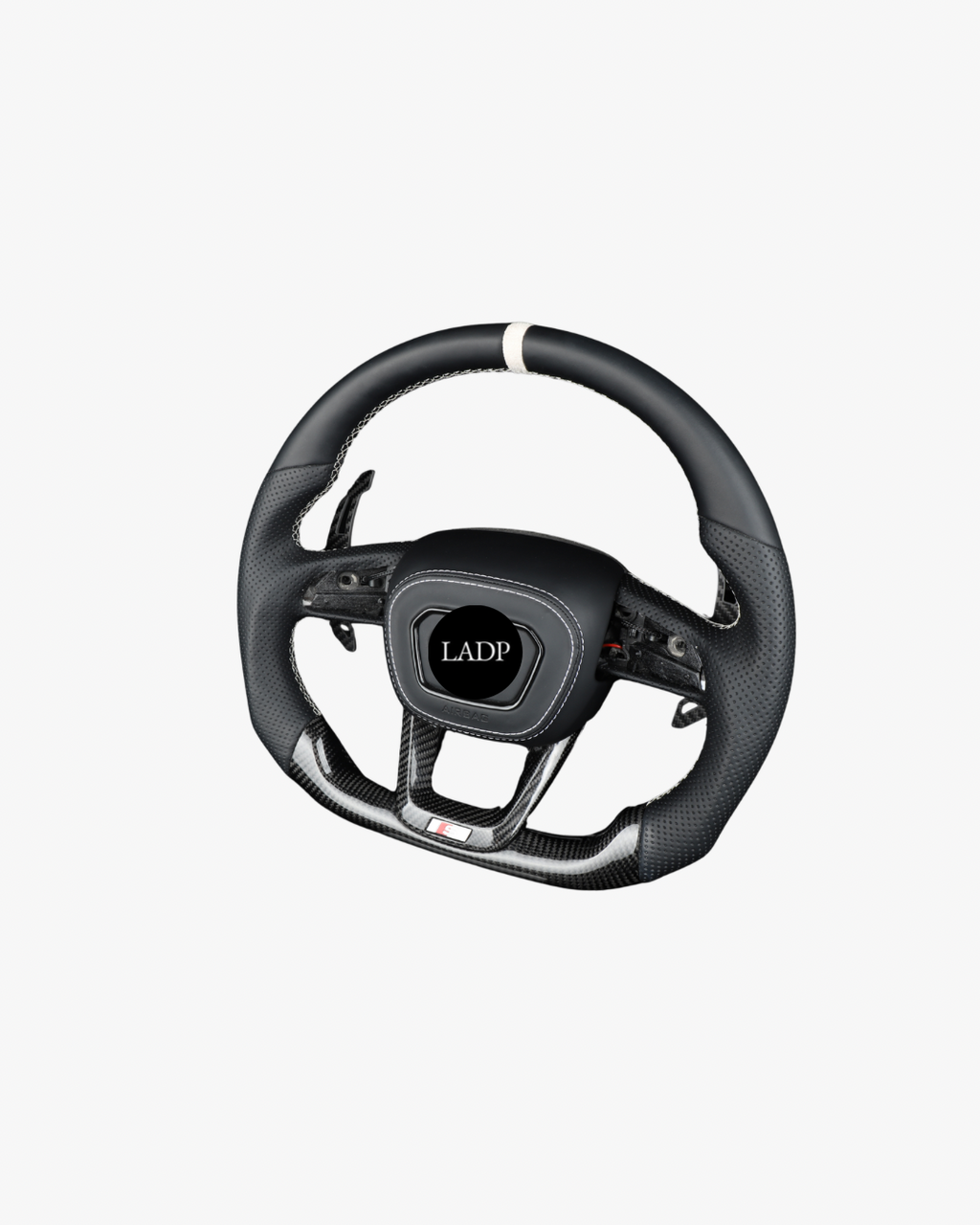 LADP Audi Carbon Lenkrad für A6 A7 Q5 Q7 usw. – Premium Echtcarbon Sportlenkrad