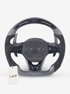 VW Golf 8 GTI/R Steering Wheel with LED Display | LADP Matte Carbon Sport Steering Wheel