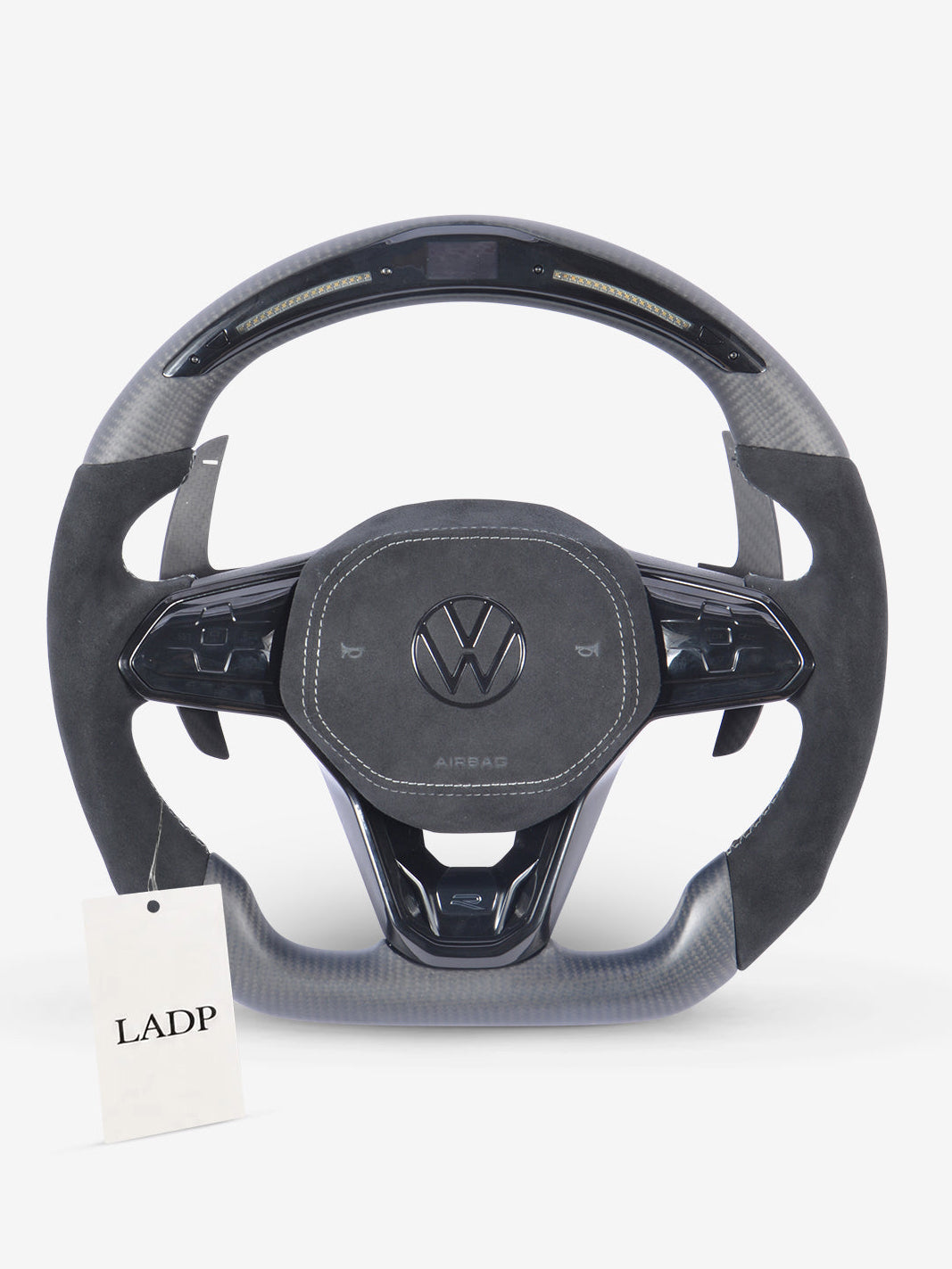 VW Golf 8 GTI/R Steering Wheel with LED Display | LADP Matte Carbon Sport Steering Wheel