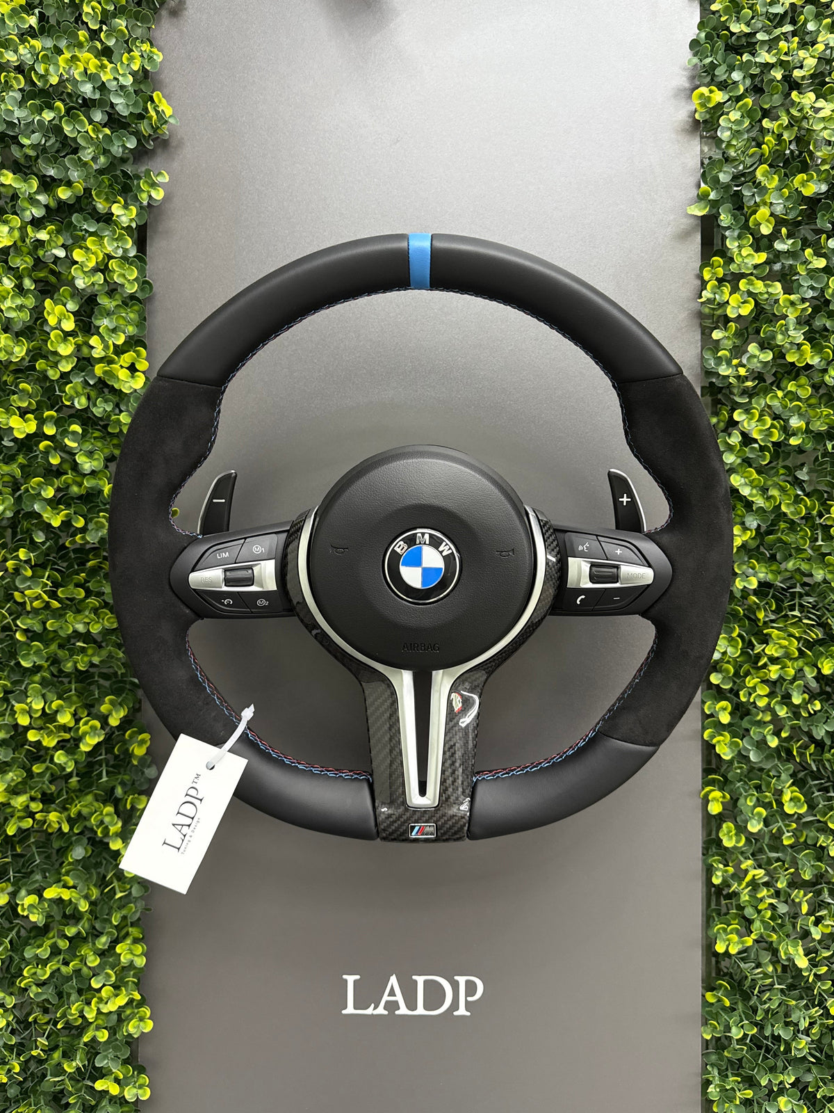 BMW E-Series & F-Series M-Style Flat-Bottom Performance Steering Wheel | LADP