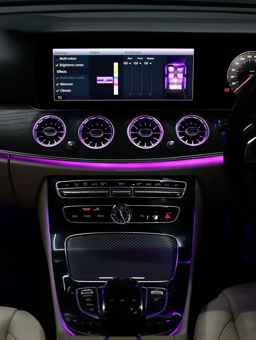 Mercedes E-Class W213 Sedan, C238 Coupé & A238 Cabriolet Illuminated Air Vents | LADP