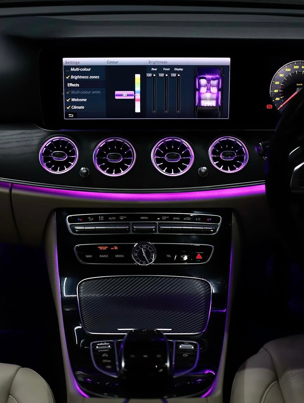Mercedes E-Class W213 Sedan, C238 Coupé & A238 Cabriolet Illuminated Air Vents | LADP