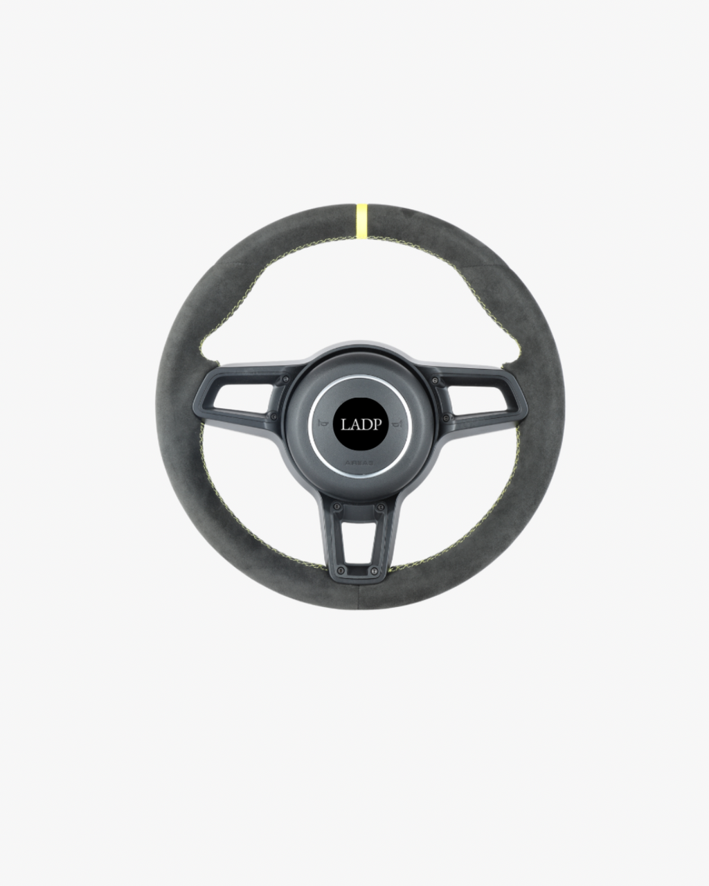 Porsche 911 Motorsport Alcantara Lenkrad mit 12-Uhr-Markierung – LADP Racing Steering Wheel