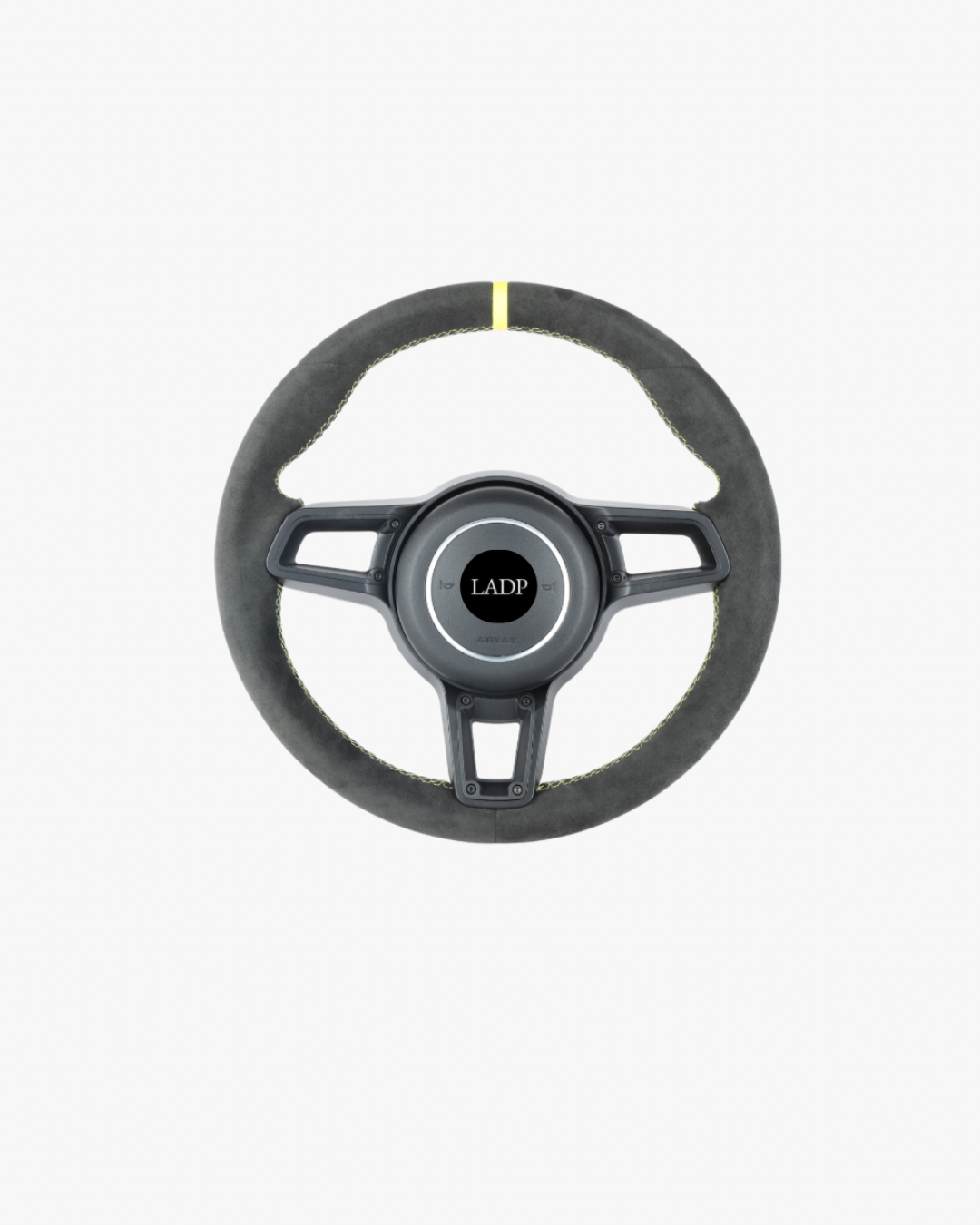 Porsche 911 Motorsport Alcantara Lenkrad mit 12-Uhr-Markierung – LADP Racing Steering Wheel