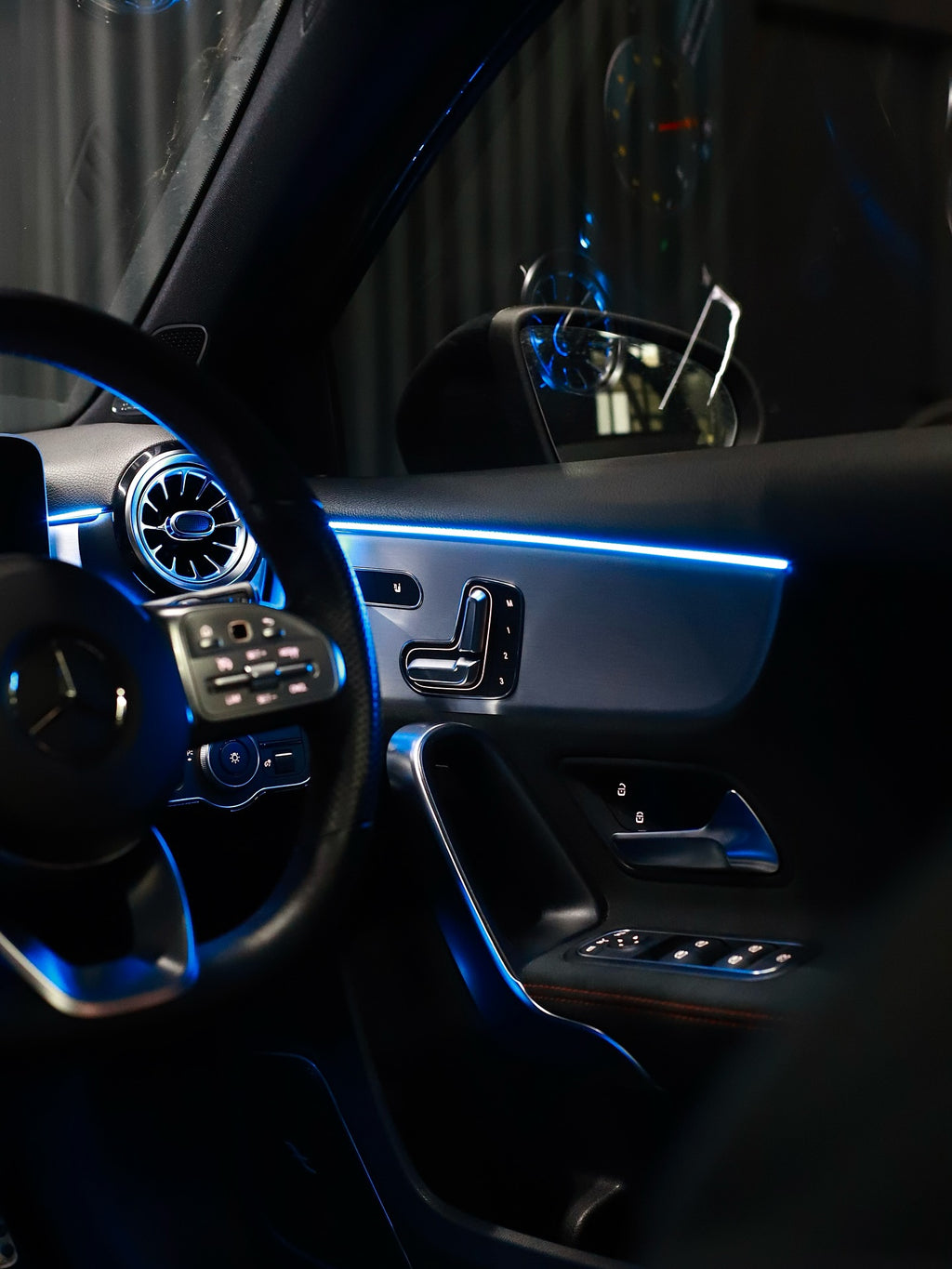 Mercedes A-Class W177 & CLA W118 64-Color Interior Ambient Lighting Set LHD – Plug & Play | LADP