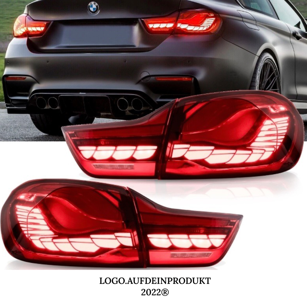 Rückleuchten SET OLED Rot Klarglas dynamisch passt für BMW 4er F32 F33 F36 F82 F83