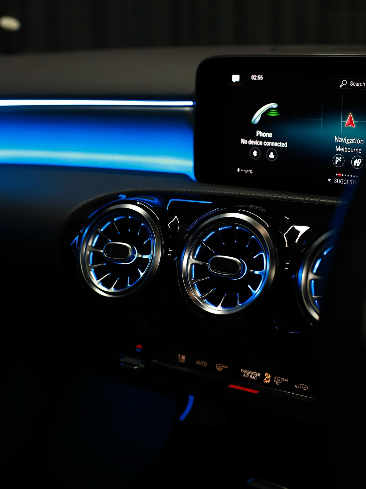 Mercedes A-Class W177 & CLA W118 64-Color Interior Ambient Lighting Set LHD – Plug & Play | LADP