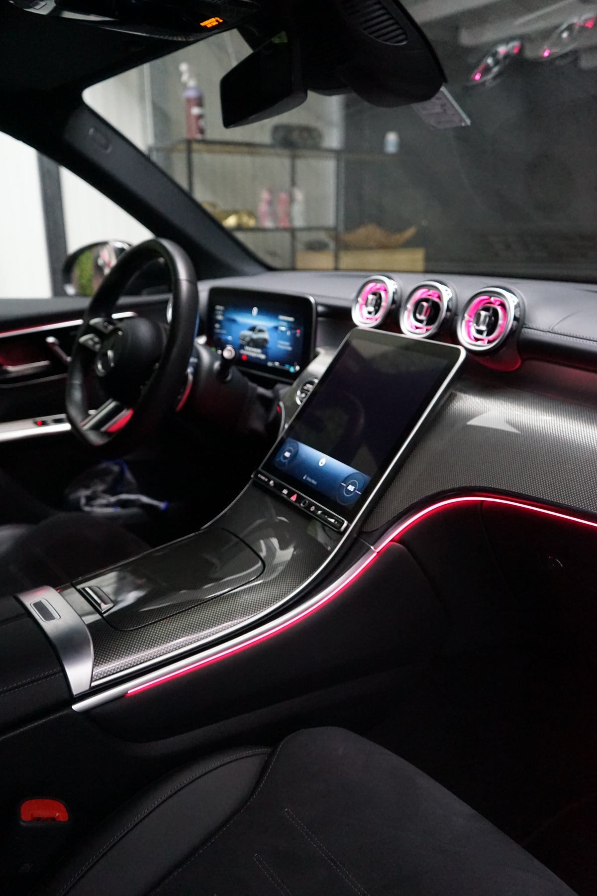 Mercedes W206 & GLC X254 64-Color LED Front & Rear Air Vent Ambient Lighting | LADP