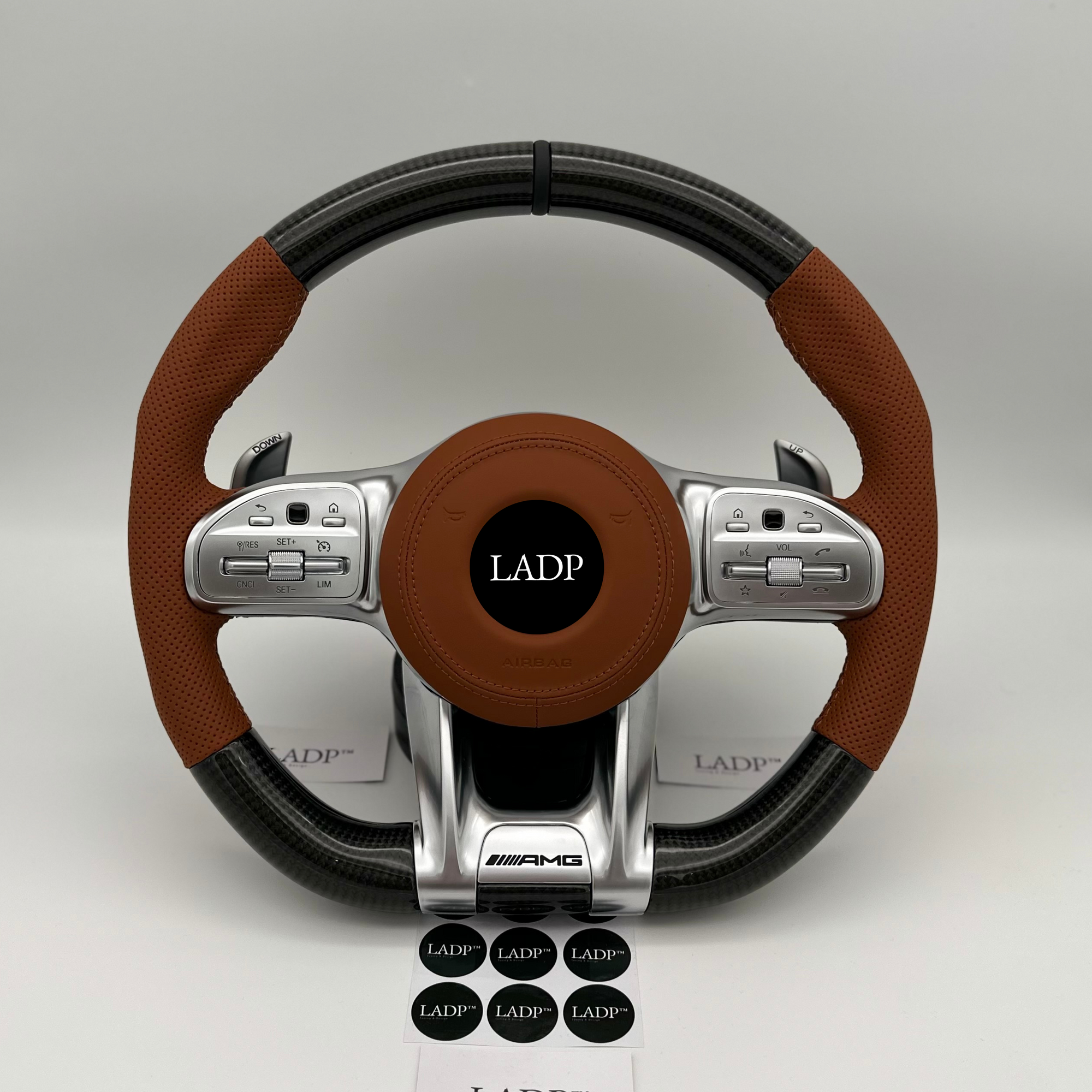 Mercedes Benz Carbon Lenkrad in Braun ( LADP Upgrade Paket )