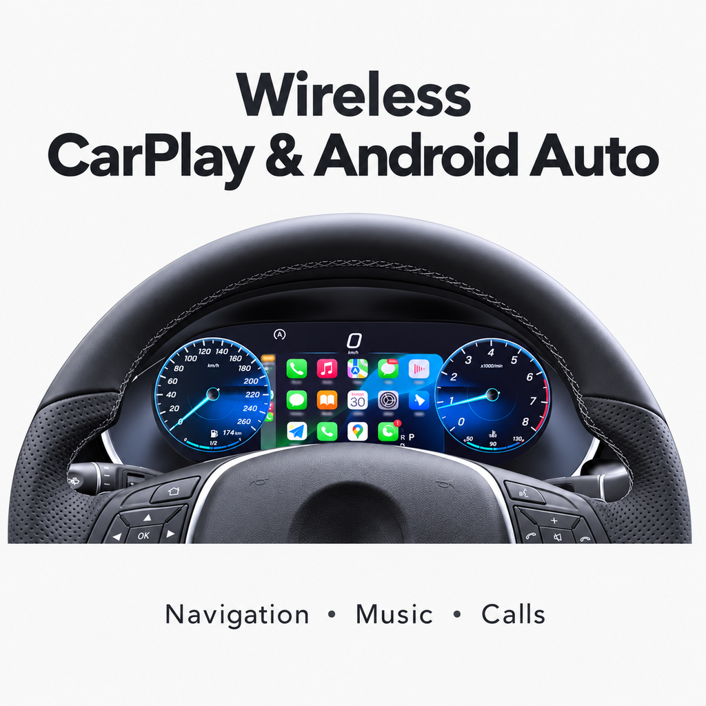 Mercedes-Benz ML/GLE W166, GL/GLS X166 & G-Class W463 10.25″ Digital Instrument Cluster with CarPlay & Android Auto | LADP