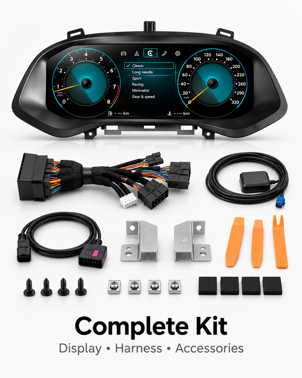 SEAT Ibiza 12.3-Inch Digital Instrument Cluster with CarPlay & Android Auto 2018–2025 | LADP
