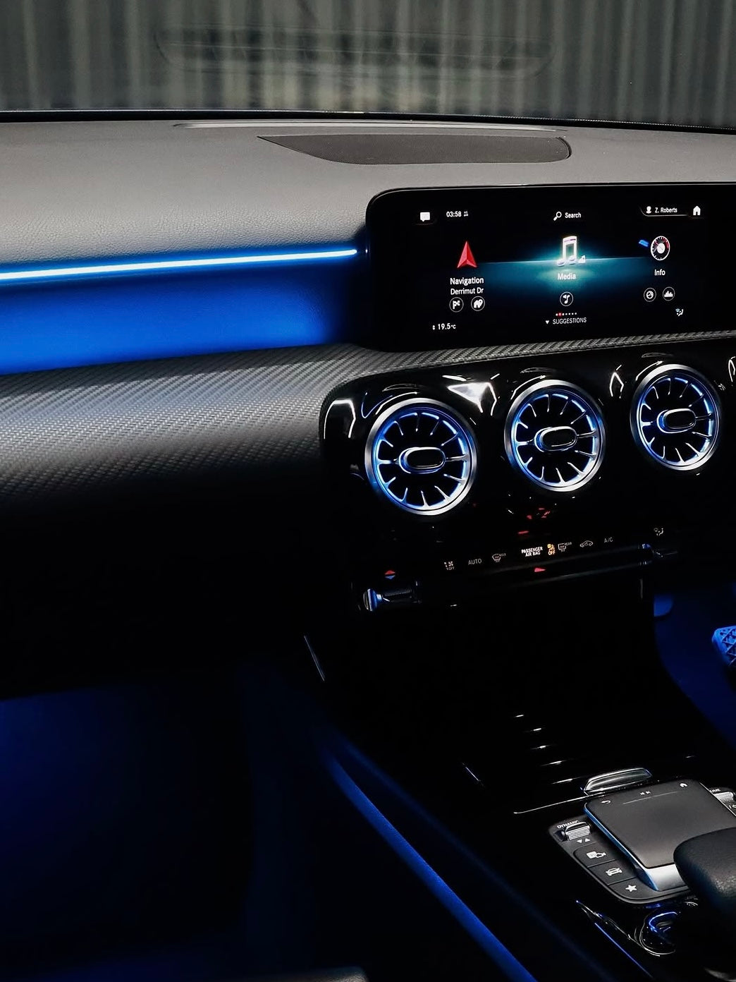 Mercedes A-Class W177 & CLA W118 64-Color Illuminated Air Vents | LADP
