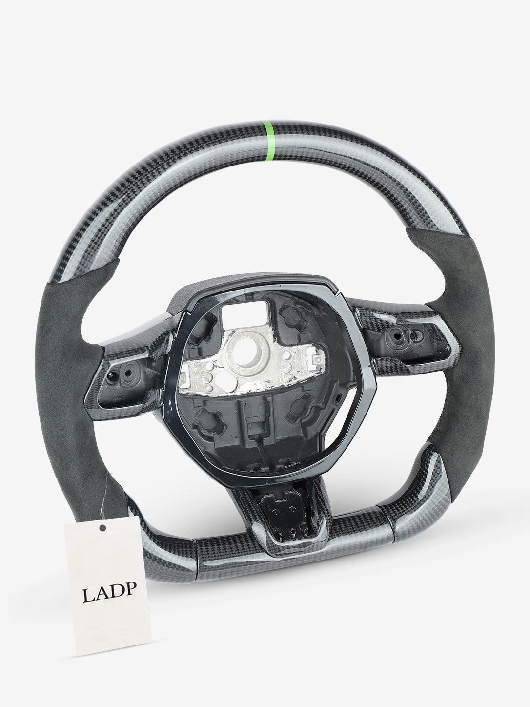 Lamborghini Huracán Carbon Steering Wheel Shell | Gloss Carbon with Alcantara Grips | LADP