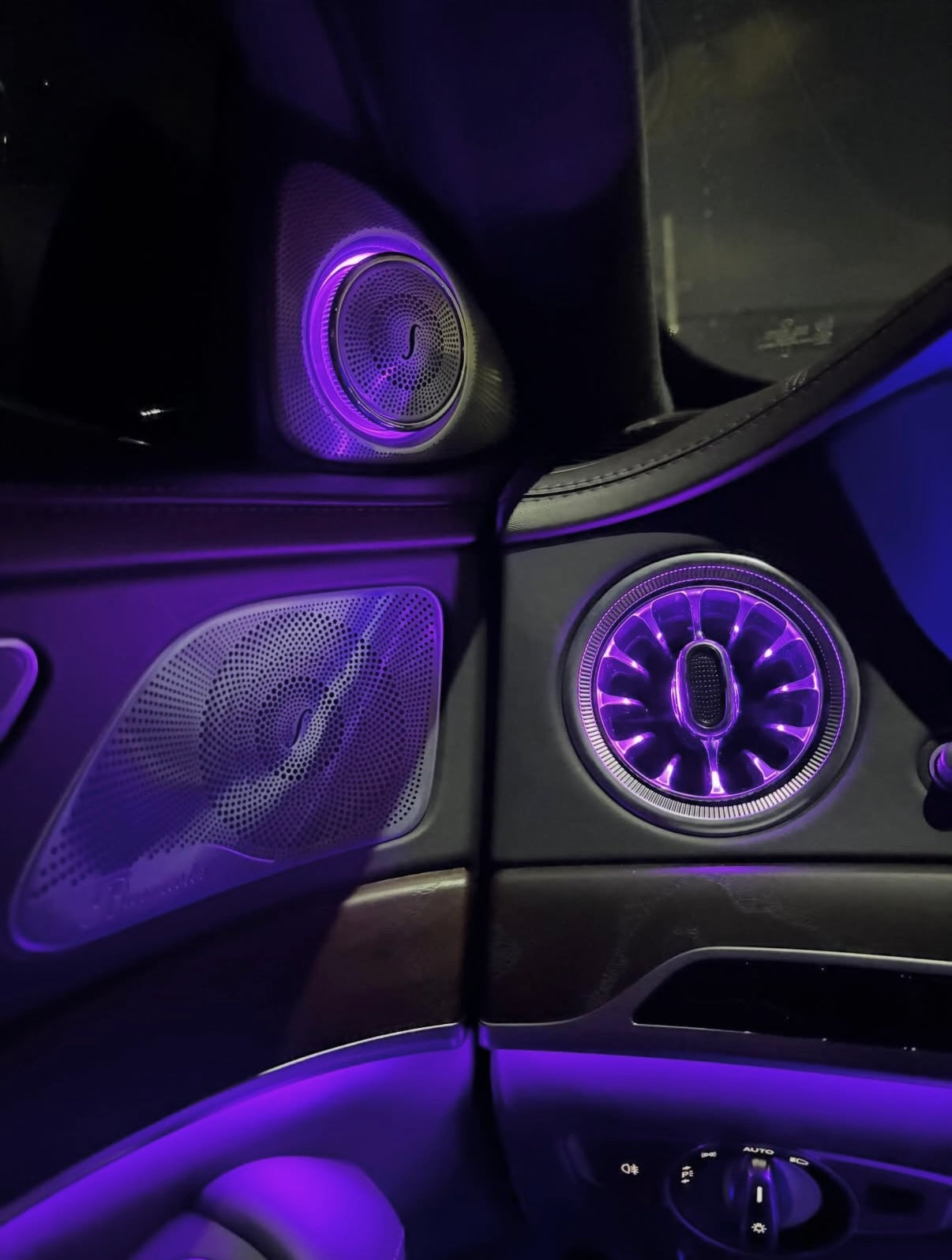 Mercedes S-Class W222 Illuminated Air Vents – 7-Color & 64-Color | LADP