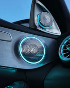 Mercedes C-Class W205 & GLC X253 Illuminated Burmester-Style Speaker Covers – Front & Rear | LADP