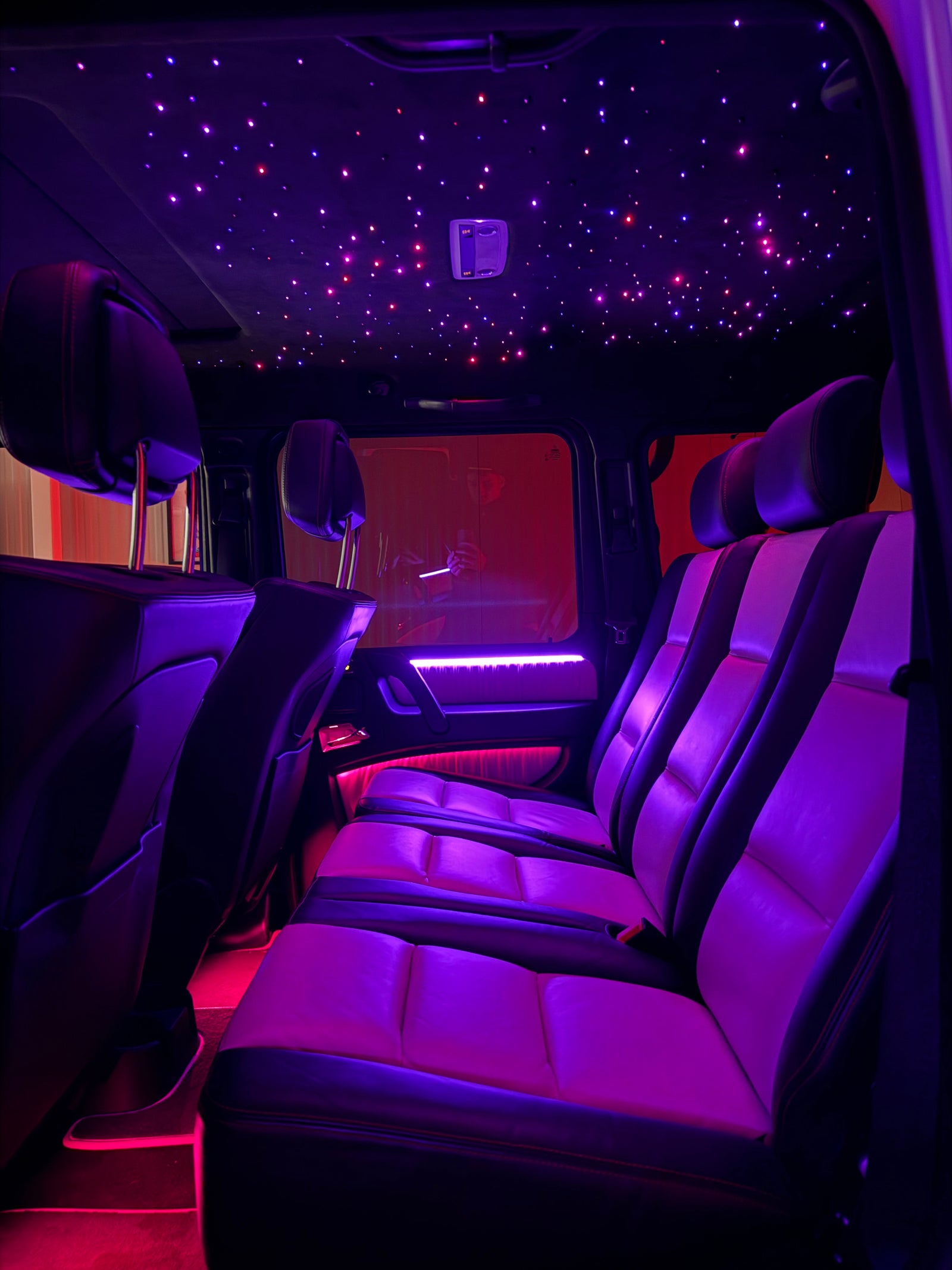 Mercedes G Klasse bis 2017 Sternenhimmel Ambientebeleuchtung Display & Lenkrad Upgrade Premium Umbau Österreich