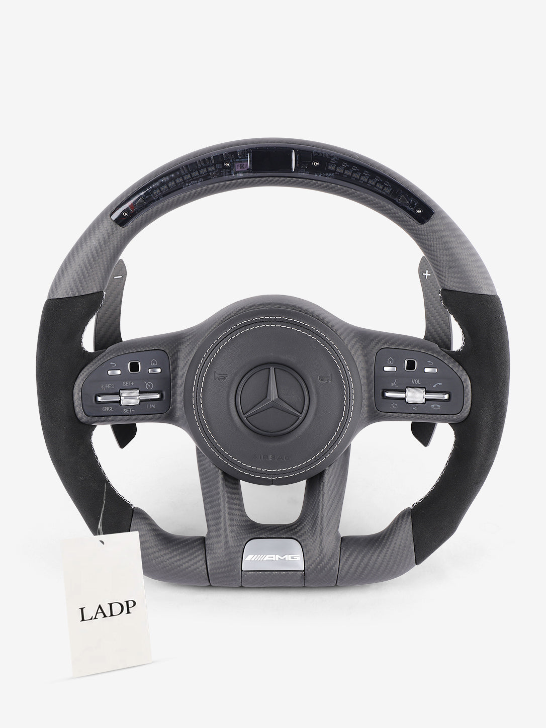 Mercedes AMG LED Steering Wheel | Matt Carbon Alcantara Performance Upgrade | LADP