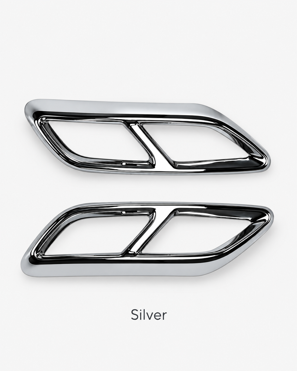 Audi A3 8Y S Line Gloss Black Quad-Outlet Exhaust Frame Covers 2021–2023 | LADP