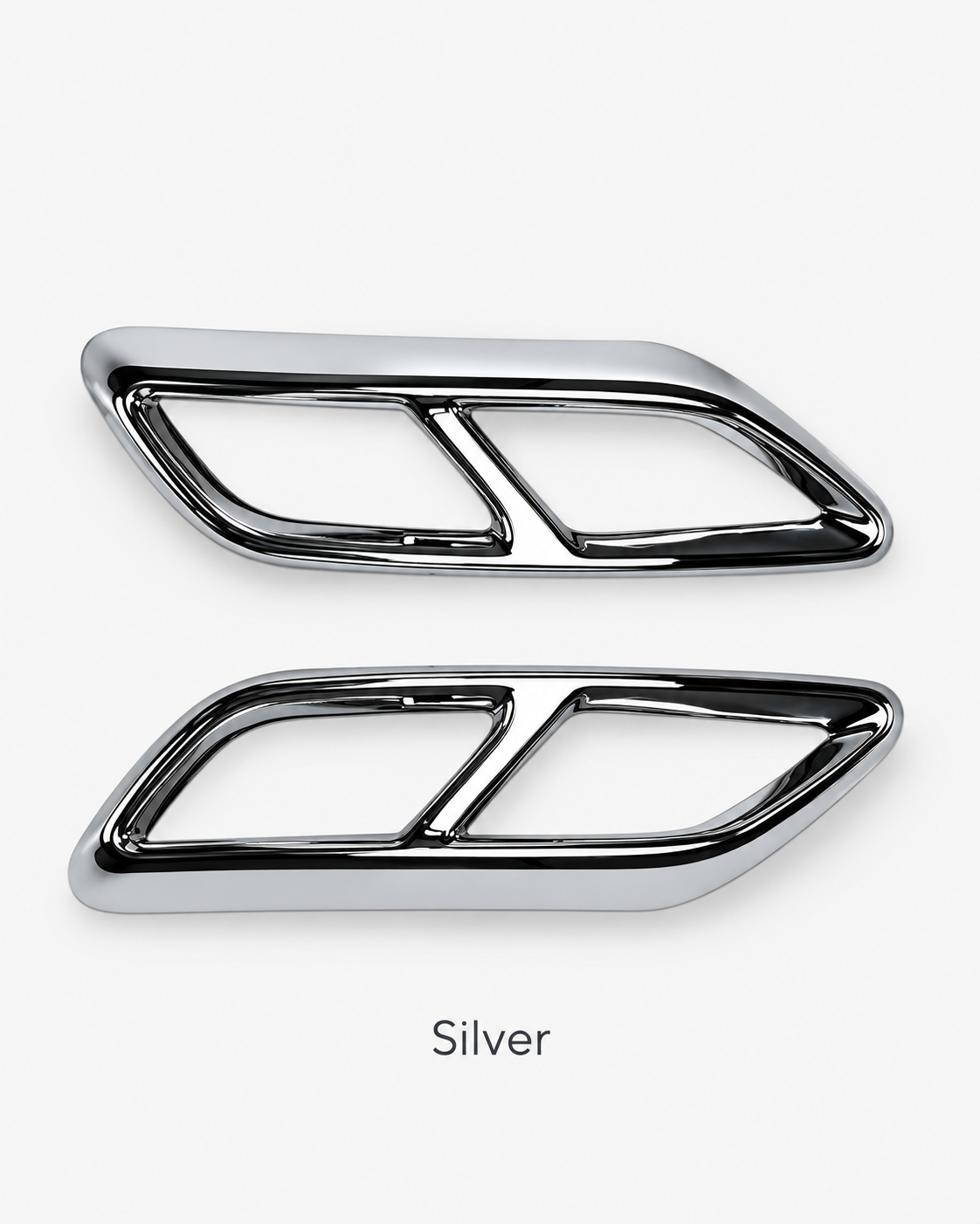 Audi A3 8Y S Line Gloss Black Quad-Outlet Exhaust Frame Covers 2021–2023 | LADP