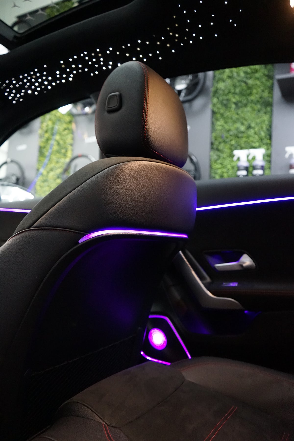 Mercedes A-Class W177 & CLA W118 64-Color Seat-Back Ambient Light Set – Plug & Play | LADP