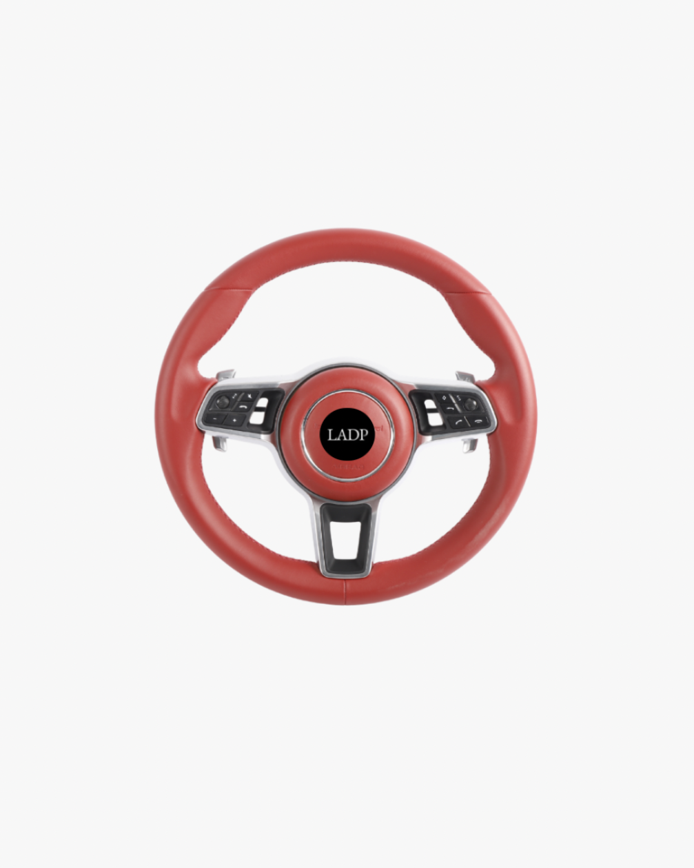 LADP Porsche 911 991 & 718 982 Rotes Leder Lenkrad – LADP Sport Performance Steering Wheel Upgrade