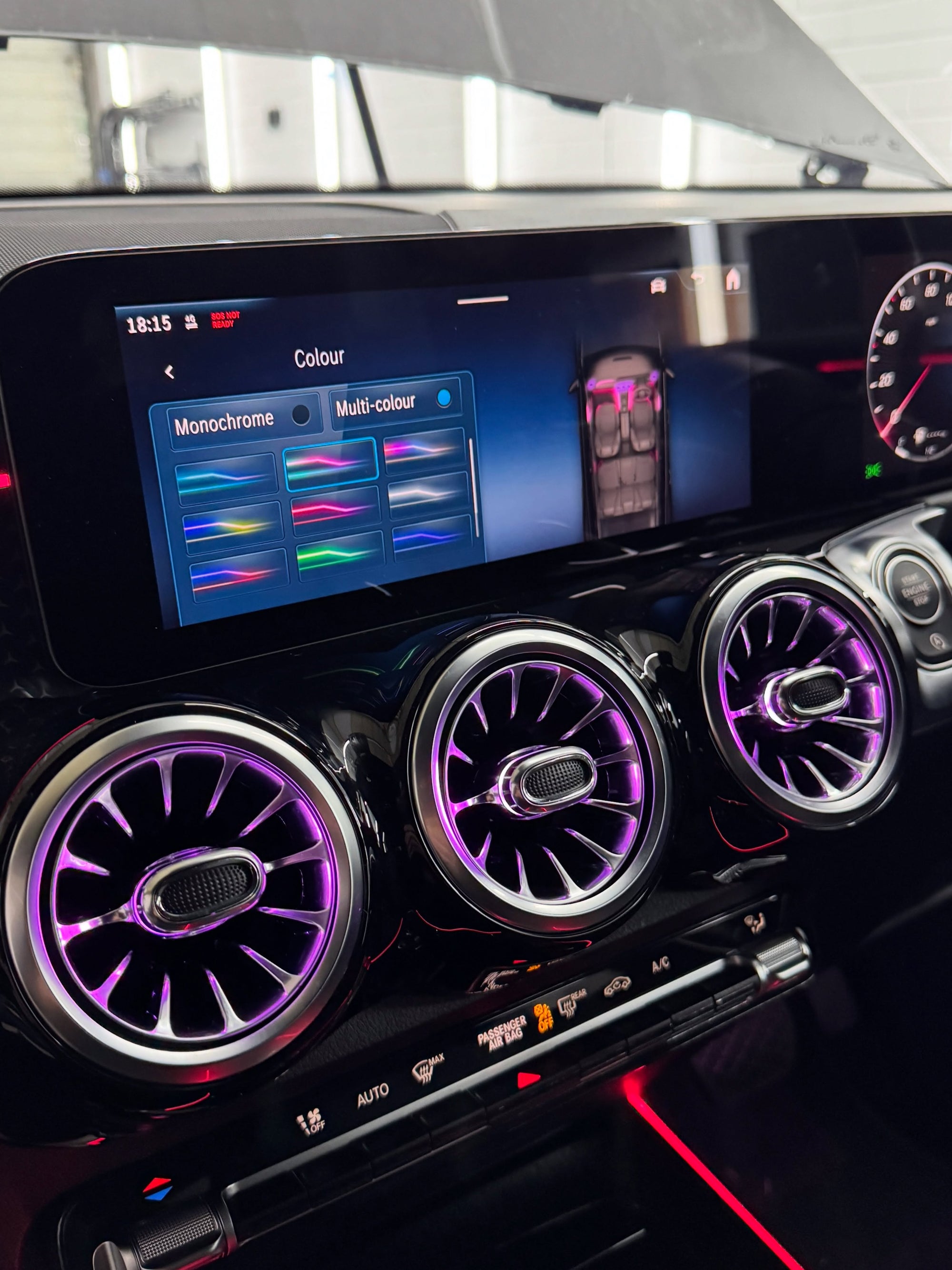 Mercedes GLA H247, B-Class W247 & GLB X247 64-Color Ambient Lighting Kit | LADP